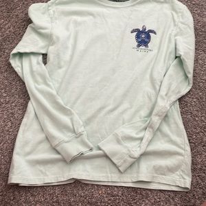 Back has a big turtle